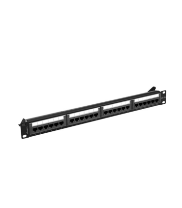 PATCH PANEL LANBERG 24 PUERTOS 1U 19 CAT6A UTP NEGRO