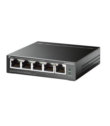 SWITCH TP LINK PROFESSIONAL 5 PORT GIGABIT EASY SMART 4 PORT POE