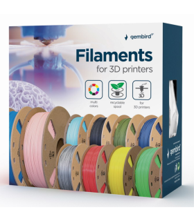 FILAMENTO GEMBIRD PLA 175mm 200g NEGRO