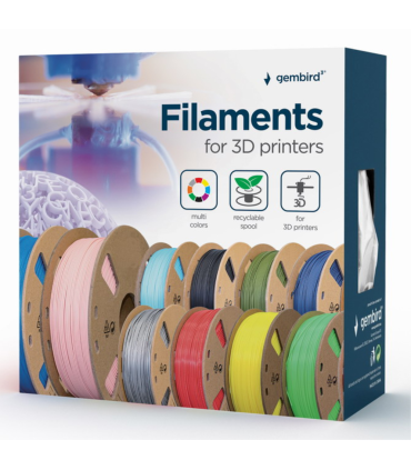FILAMENTO GEMBIRD PLA 175mm 200g BLANCO