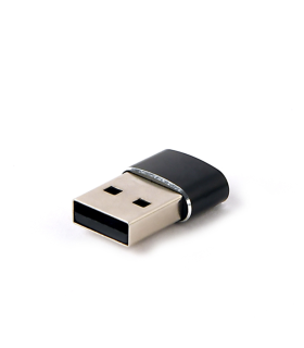 ADAPTADOR GEMBIRD USB AM A TIPO C HEMBRA NEGRO