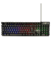 TECLADO GAMING EWENT PT USB RETROILUMINADO MEMBRANA NEGRO