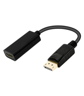 CABLE CONVERTIDOR EWENT DISPLAYPORT MACHO A HDMI TIPO A HEMBRA 015m