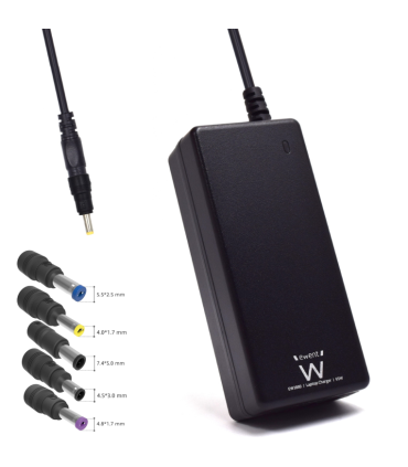 CARGADOR PORTATIL EWENT 65W COMPATIBLE HP 5 CONECTORES