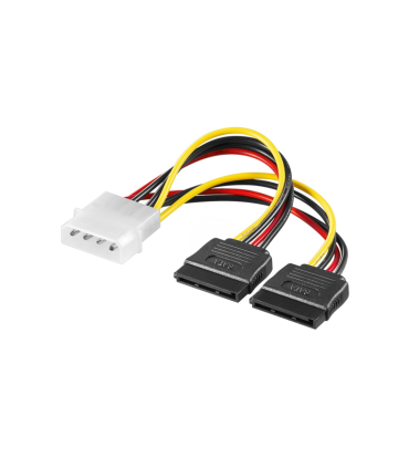 CABLE ALIMENTACION PC EWENT MACHO 525 PULGADAS A 2X SATA 013M