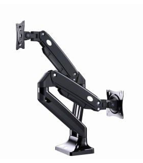 BRAZO DE MONITOR GEMBIRD PARA 2 PANTALLAS DE ESCRITORIO AJUSTABLE 17 32 PULG