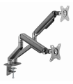 BRAZO DE MONITOR GEMBIRD PARA 2 PANTALLAS DE ESCRITORIO GRIS ESPACIAL