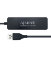 HUB AISENS USB 2.0 TIPO A M-4XTIPO A H NEGRO 30CM