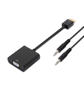 CONVERSOR AISENS HDMI A M SVGA HJACK 35 H NEGRO 10CM10M