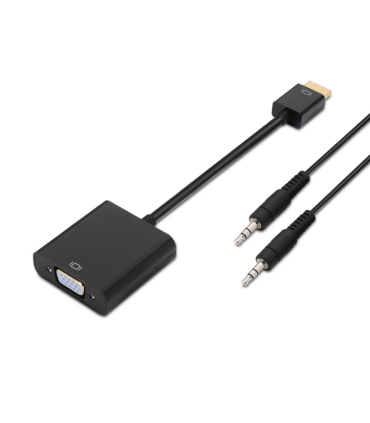 CONVERSOR AISENS HDMI A M SVGA HJACK 35 H NEGRO 10CM10M