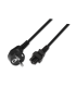 CABLE AISENS ALIMENTACION TREBOL CEE7 ACODADO M C5 H 15M