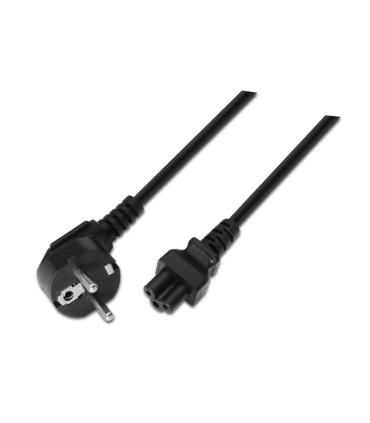 CABLE AISENS ALIMENTACION TREBOL CEE7 ACODADO M C5 H 15M