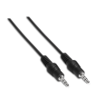 CABLE AUDIO AISENS ESTEREO JACK 3.5 M-JACK 3.5 M NEGRO 1.5M