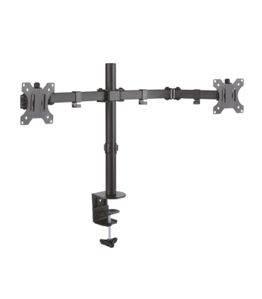 SOPORTE AISENS MESA GIRA INCLI 2 MONITOR 8KG 3 PIVOTES 2 BRAZOS 13 32 NEGRO