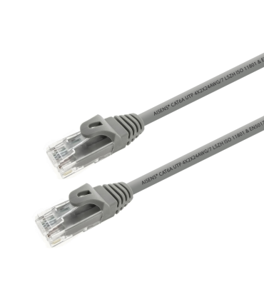 CABLE RED AISENS LATIGUILLO RJ45 LSZH CAT6A UTP AWG24 10M GRIS