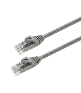 CABLE RED AISENS LATIGUILLO RJ45 LSZH CAT6A UTP AWG24 25CM GRIS
