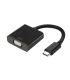 CONVERSOR AISENS USB C A VGA USB C M HDB15 H NEGRO 15CM