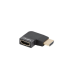 ADAPTADOR 8K LANBERG HDMIM A HDMIH ANGULO DERECHA ALUMINIO PLATA