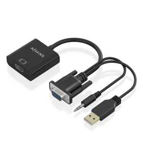 CABLE CONVERSOR AISENS SVGA MJACK 35 MUSB A M A HDMI A H 20CM