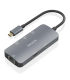 HUB AISENS USB C DOCK 6 EN 1 USB C A 1XHDMI 1XRJ45 3XUSB A USB C PD 15CM
