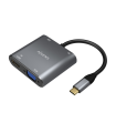 CABLE CONVERSOR AISENS USB-C A VGA/HDMI 4K/USB3.0/USB-C PD GRIS 15CM