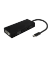 CABLE CONVERSOR AISENS USB-C A DISPLAYPORT/DVI/HDMI/VGA NEGRO 15CM