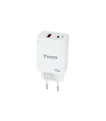CARGADOR DE PARED TOOQ GAN USB C PD USB A QC 45W