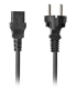 CABLE DE ALIMENTACION LANBERG SCHUKO CEE 7 7 A IEC320 C13 18M VDE RECTO