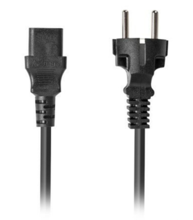 CABLE DE ALIMENTACION LANBERG SCHUKO CEE 7 7 A IEC320 C13 18M VDE RECTO