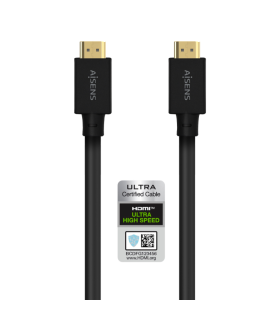 CABLE HDMI AISENS V21 ULTRA ALTA VELOCIDAD 8K60HZ M M 50M NEGRO