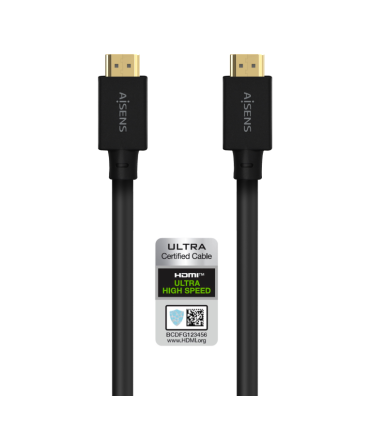 CABLE HDMI AISENS V21 ULTRA ALTA VELOCIDAD 8K60HZ M M 50M NEGRO