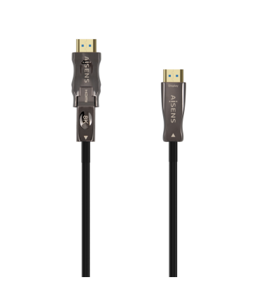 CABLE HDMI AISENS V21 OPTICO ACTIVO AOC DESMONTABLE 8K60HZ M M 15M NEGRO