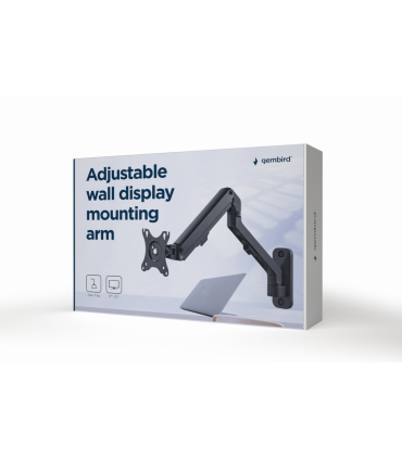 BRAZO DE MONTAJE GEMBIRD PARA PANTALLA DE PARED AJUSTABLE HASTA 27 7KG