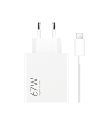 CARGADOR XIAOMY HYPER CHARGING COMBO 67W TYPE A BLANCO