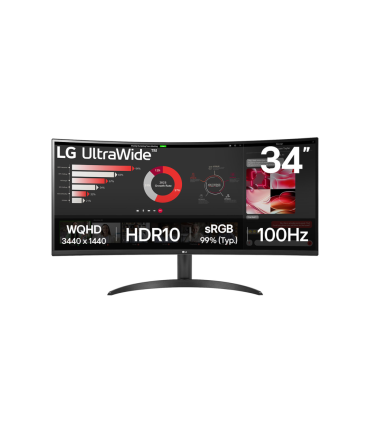 MONITOR LG 34WR50QK B 34 ULTRAWIDE QHD 5MS NEGRO HDMI DP