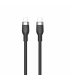 HYPER 2M SILICONE 240W USB C CHARGING CABLE BLACK