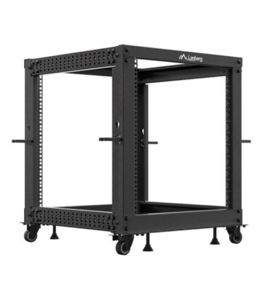 ARMARIO LANBERG ABIERTO RACK 19 12U 600X600 AJUSTABLE HASTA 1100 NEGRO