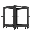 ARMARIO LANBERG ABIERTO RACK 19" 12U 600X600 AJUSTABLE HASTA 1100 NEGRO