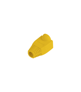 FUNDA PROTECTOR LANBERG CONECTOR RJ45 PACK 100 UDS AMARILLO