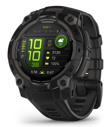 SMARTWATCH GARMIN INSTINCT 3 45MM AMOLED NEGRO CORREA NEGRA