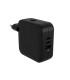 HYPERAR HYPERJUICEAR 70W USB C GAN TRAVEL CHARGER 3C1A BLACK