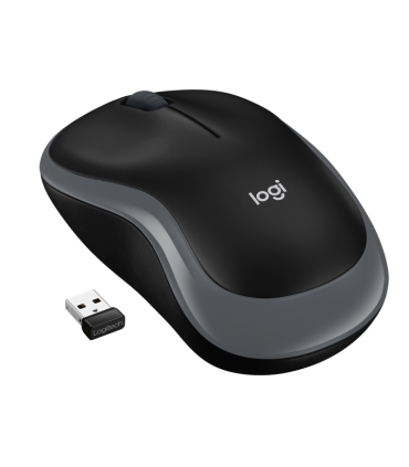 RATON LOGITECH M185 NEGRO GRIS RF INALAMBRICO PILAS