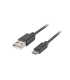 CABLE USB LANBERG 20 M MICRO USB M QUICK CHARGE 30 1M NEGRO