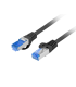 CABLE RED LANBERG LATIGUILLO CAT6A S FTP LSZH CCA 10M NEGRO FLUKE PASSED