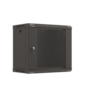 ARMARIO LANBERG MURAL RACK 19 9U 540X350 FLAT PACK NEGRO PUERTA CRISTAL
