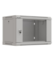 ARMARIO LANBERG MURAL RACK 19" 6U 540X350 FLAT PACK GRIS PUERTA CRISTAL