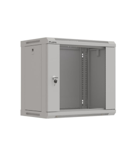 ARMARIO LANBERG MURAL RACK 19 9U 540X350 FLAT PACK GRIS PUERTA CRISTAL