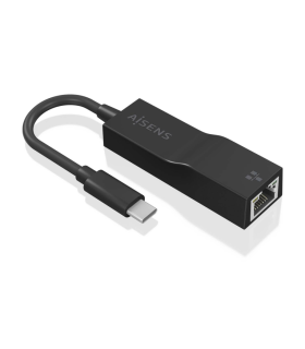 CONVERSOR AISENS USB31 GEN1 USB C A ETHERNET GIGABIT NEGRO 11CM