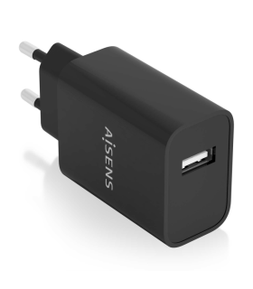 CARGADOR AISENS USB 10W ALTA EFICIENCIA 5V 2A NEGRO