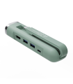 HUB EWENT USB-C Y USB-A MULTIPORT DOCK 5-1 HDMI VERDE
